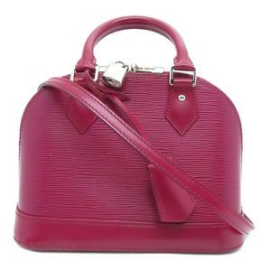 Louis Vuitton LV Alma BB Satchel Shoulder Handbag M40 Epi Leather Red